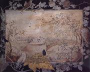 Thomas Robins the Elder Pan-s Lodge in Coldbourne Grove,sited in a wood above the main gardens of Painswick House oil painting